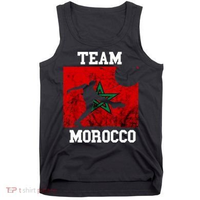 Morocco Moroccan Soccer Team Moroccan Pride Morocco Flag Tank Top