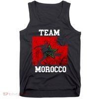 Morocco Moroccan Soccer Team Moroccan Pride Morocco Flag Tank Top thumb 0