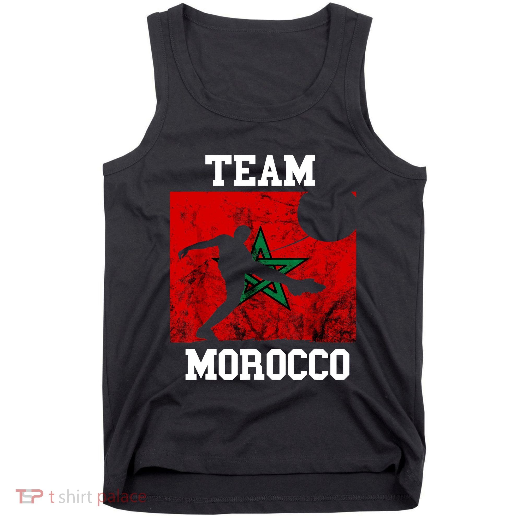 Morocco Moroccan Soccer Team Moroccan Pride Morocco Flag Tank Top