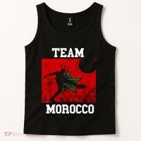 Morocco Moroccan Soccer Team Moroccan Pride Morocco Flag Tank Top thumb 2