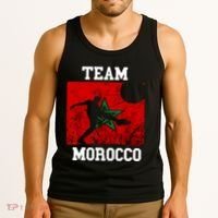 Morocco Moroccan Soccer Team Moroccan Pride Morocco Flag Tank Top thumb 3