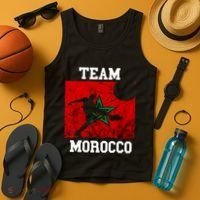 Morocco Moroccan Soccer Team Moroccan Pride Morocco Flag Tank Top thumb 4