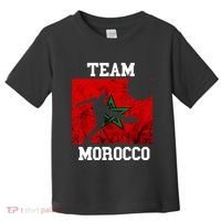Morocco Moroccan Soccer Team Moroccan Pride Morocco Flag Toddler T-Shirt thumb 0