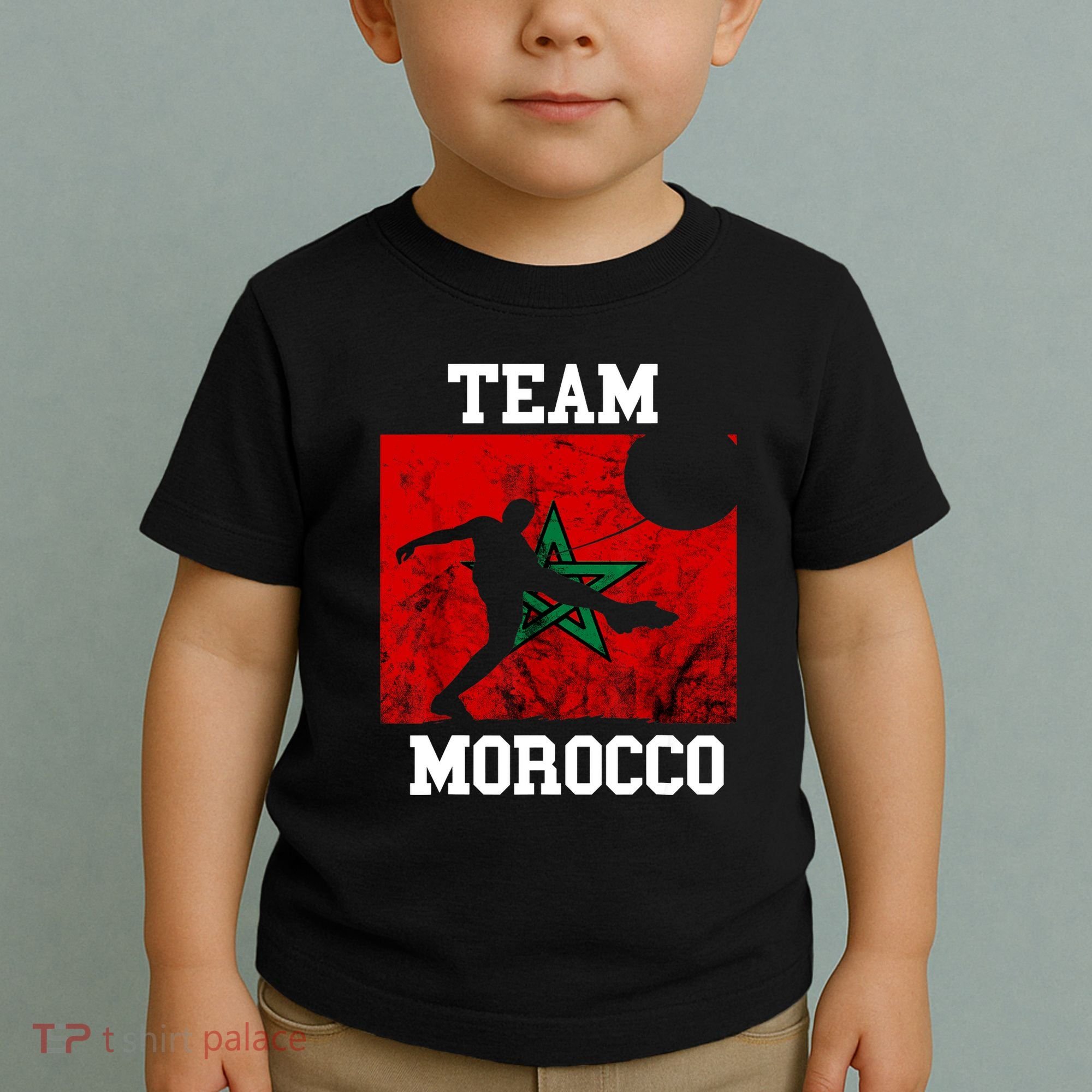 Morocco Moroccan Soccer Team Moroccan Pride Morocco Flag Toddler T-Shirt