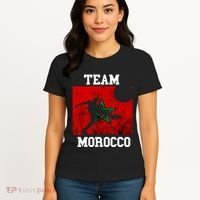 Morocco Moroccan Soccer Team Moroccan Pride Morocco Flag Women's T-Shirt thumb 4