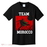 Morocco Moroccan Soccer Team Moroccan Pride Morocco Flag Kids T-Shirt thumb 0