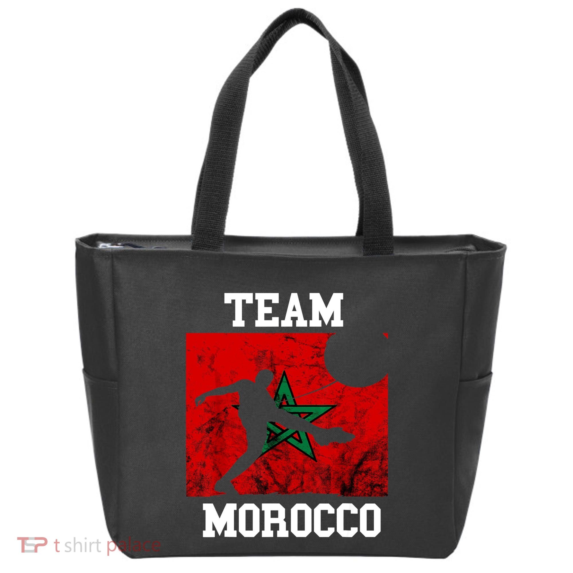 Morocco Moroccan Soccer Team Moroccan Pride Morocco Flag Tote Bag