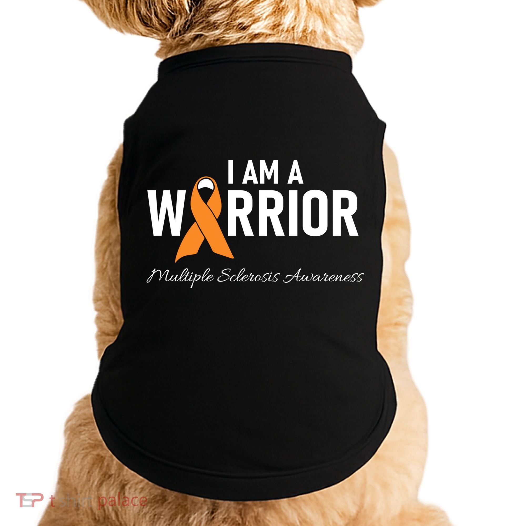 Ms Multiple Sclerosis Awareness Orange Ribbon Gift Doggie Tank