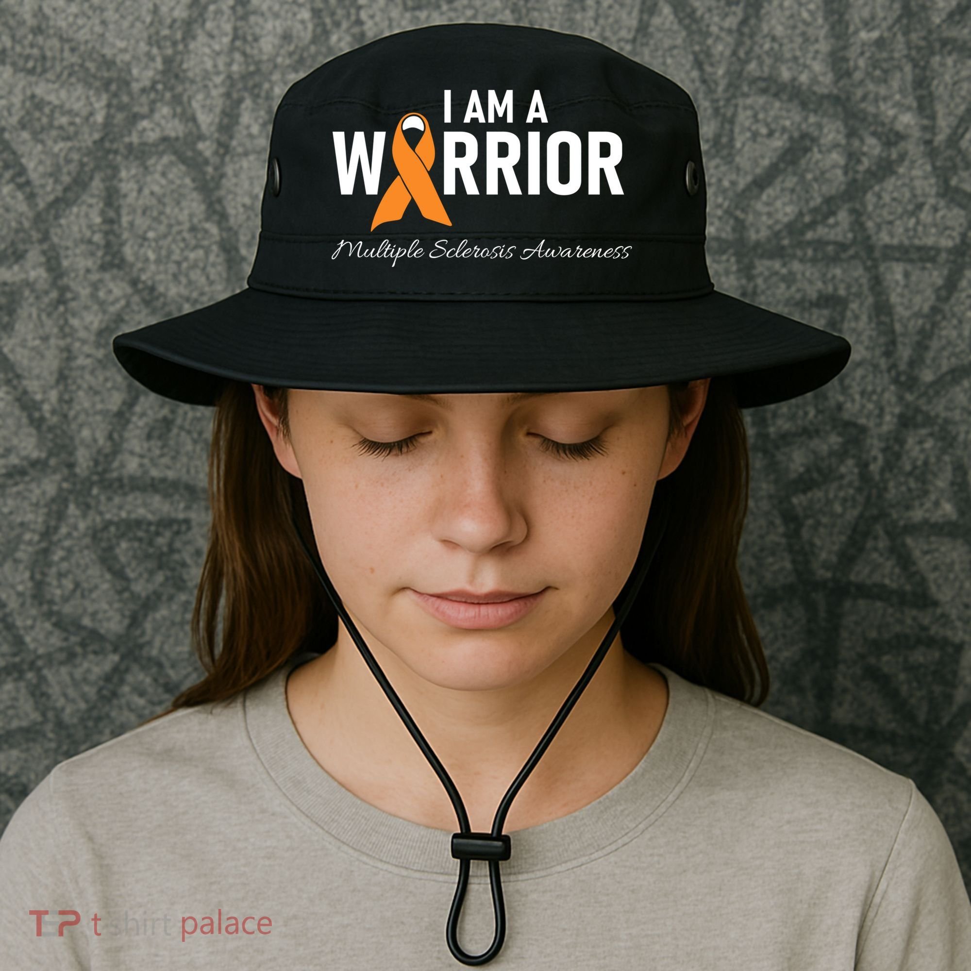 Ms Multiple Sclerosis Awareness Orange Ribbon Gift Bucket Hat