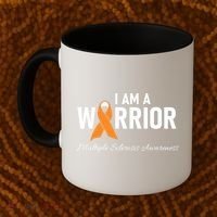 Ms Multiple Sclerosis Awareness Orange Ribbon Gift Coffee Mug thumb 2