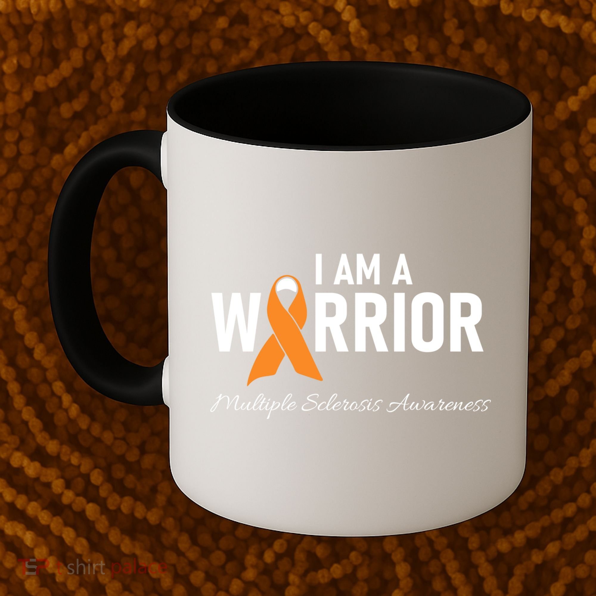 Ms Multiple Sclerosis Awareness Orange Ribbon Gift Coffee Mug