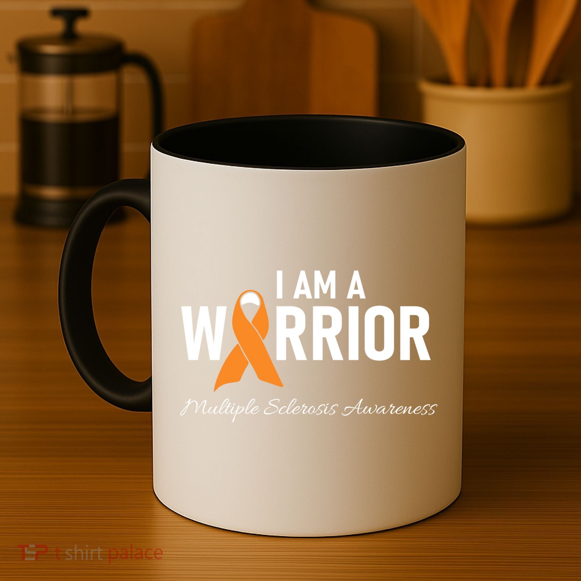 Ms Multiple Sclerosis Awareness Orange Ribbon Gift Coffee Mug