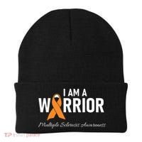 Ms Multiple Sclerosis Awareness Orange Ribbon Gift Beanie thumb 0