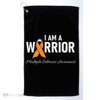 Ms Multiple Sclerosis Awareness Orange Ribbon Gift Golf Towel thumb 0