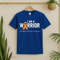 Ms Multiple Sclerosis Awareness Orange Ribbon Gift T-Shirt thumb 2