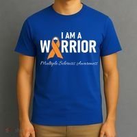 Ms Multiple Sclerosis Awareness Orange Ribbon Gift T-Shirt thumb 3