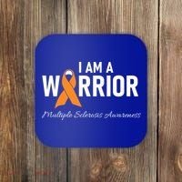 Ms Multiple Sclerosis Awareness Orange Ribbon Gift Coaster thumb 0
