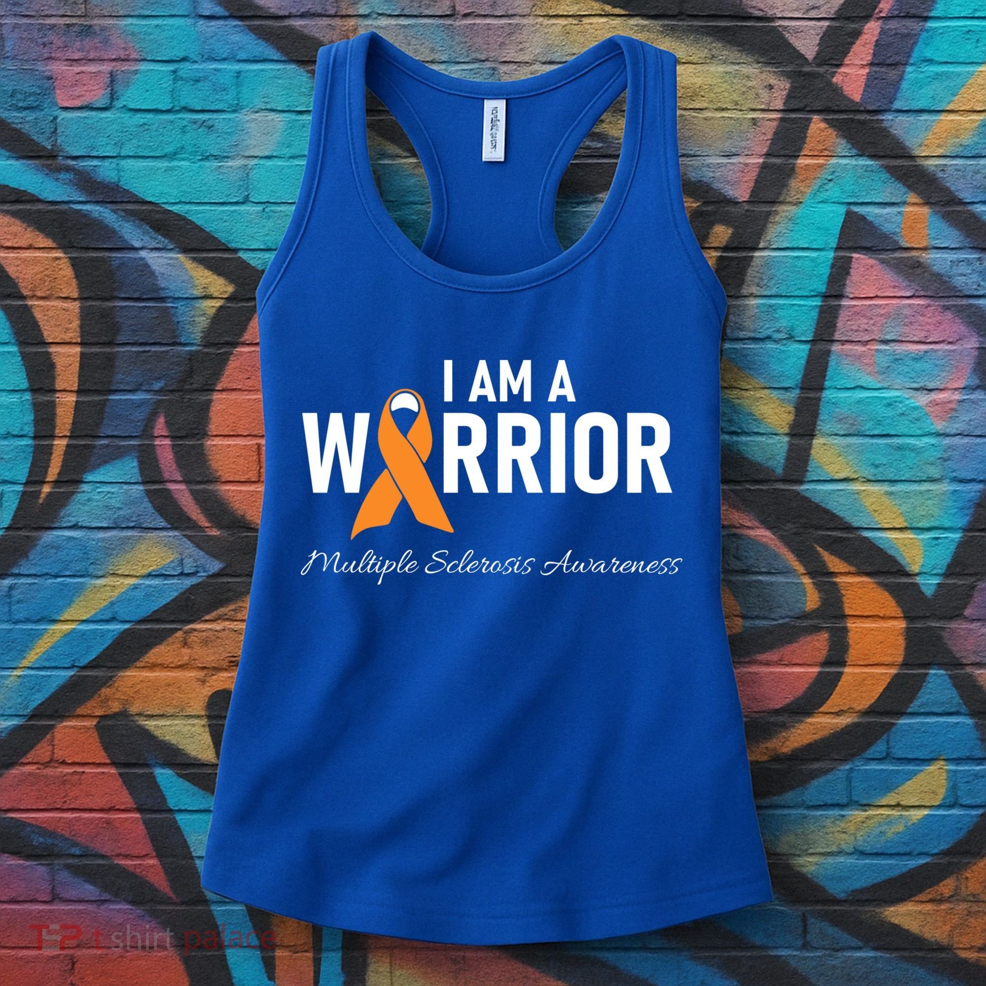 Ms Multiple Sclerosis Awareness Orange Ribbon Gift Women's Tank Top