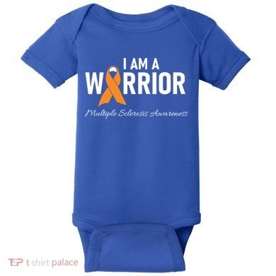 Ms Multiple Sclerosis Awareness Orange Ribbon Gift Baby Bodysuit