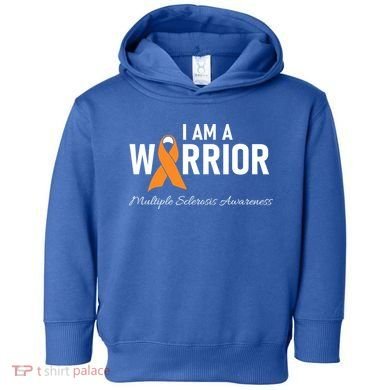 Ms Multiple Sclerosis Awareness Orange Ribbon Gift Toddler Hoodie