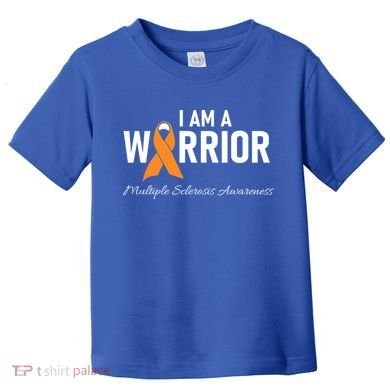 Ms Multiple Sclerosis Awareness Orange Ribbon Gift Toddler T-Shirt