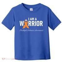 Ms Multiple Sclerosis Awareness Orange Ribbon Gift Toddler T-Shirt thumb 0