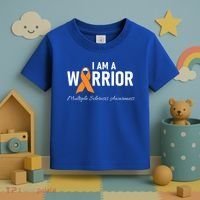 Ms Multiple Sclerosis Awareness Orange Ribbon Gift Toddler T-Shirt thumb 3