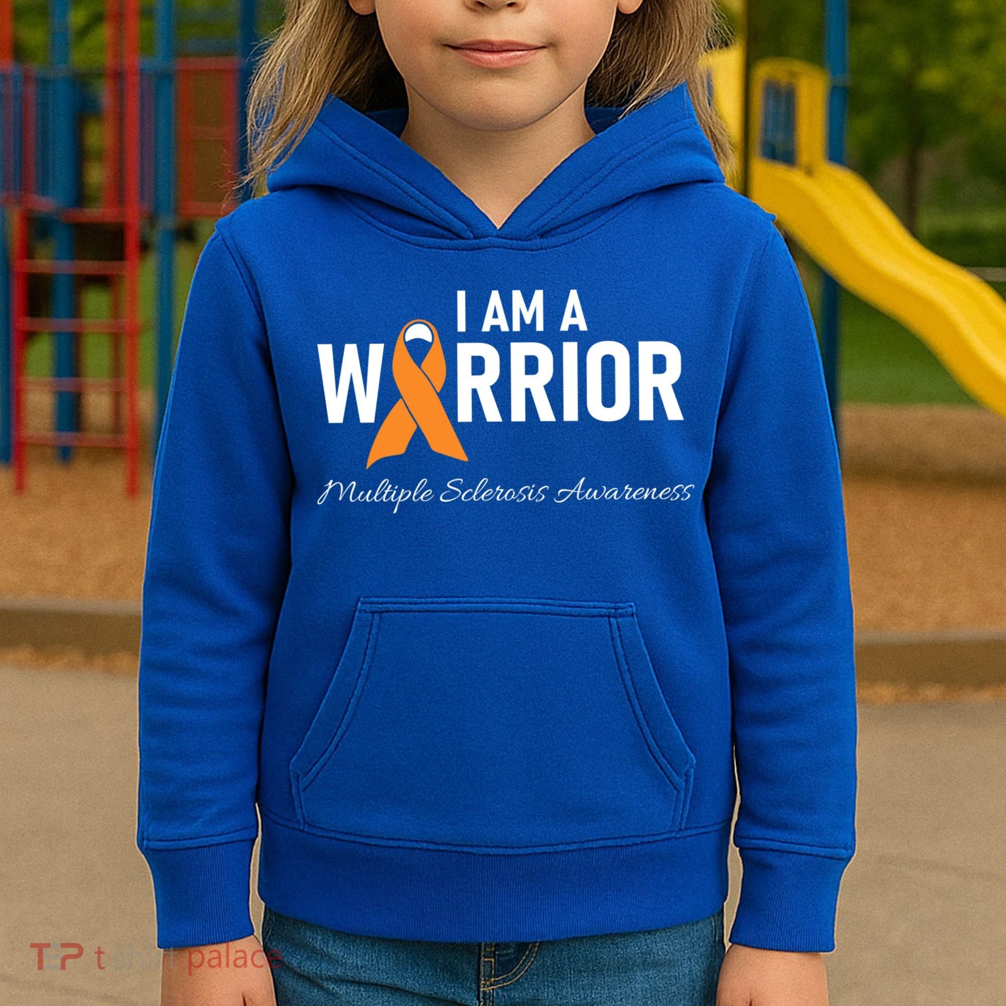 Ms Multiple Sclerosis Awareness Orange Ribbon Gift Kids Hoodie