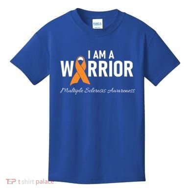 Ms Multiple Sclerosis Awareness Orange Ribbon Gift Kids T-Shirt