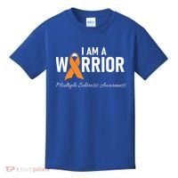 Ms Multiple Sclerosis Awareness Orange Ribbon Gift Kids T-Shirt thumb 0