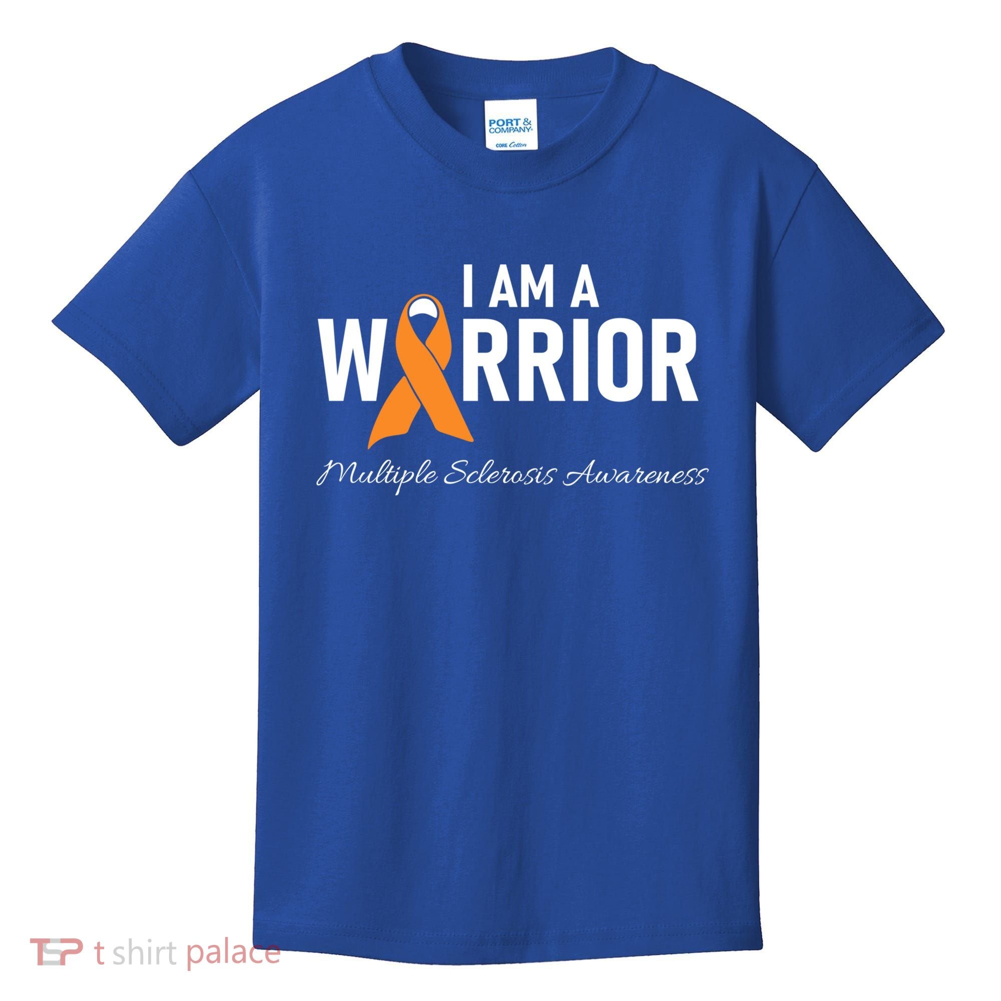 Ms Multiple Sclerosis Awareness Orange Ribbon Gift Kids T-Shirt