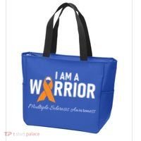 Ms Multiple Sclerosis Awareness Orange Ribbon Gift Tote Bag thumb 3