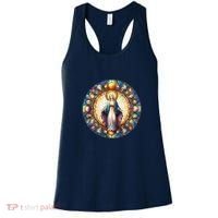 Mother Mary Stained Glass Collection: Mother Of God Jesus Christ Catholic Women's Tank Top thumb 0