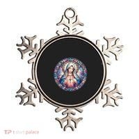 Mother Mary Stained Glass Collection: Heart God Jesus Christ Cross Catholic Ornament thumb 0