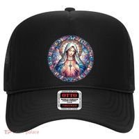 Mother Mary Stained Glass Collection: Heart God Jesus Christ Cross Catholic Hat thumb 0