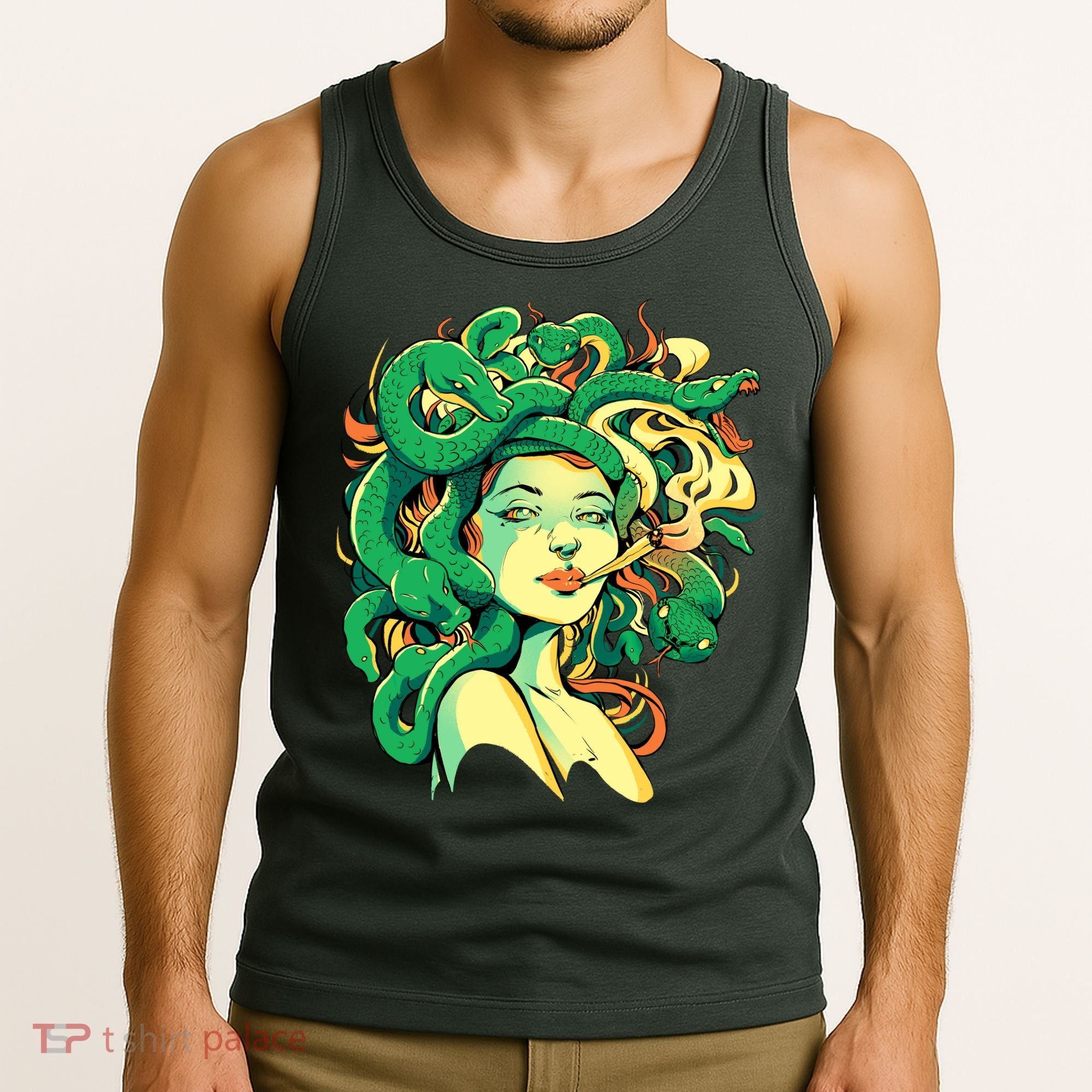 Medusa Marijuana Stoner Tank Top
