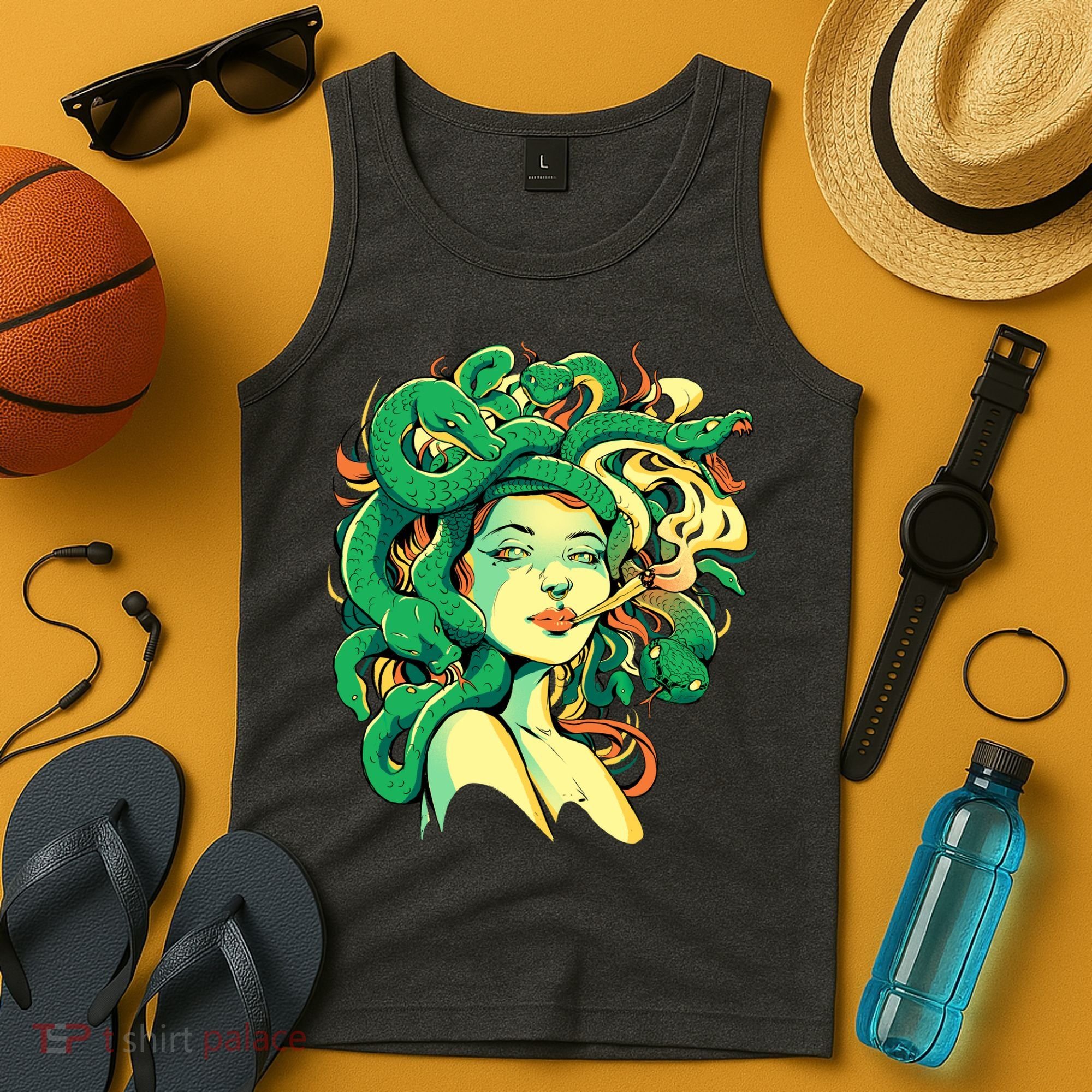 Medusa Marijuana Stoner Tank Top