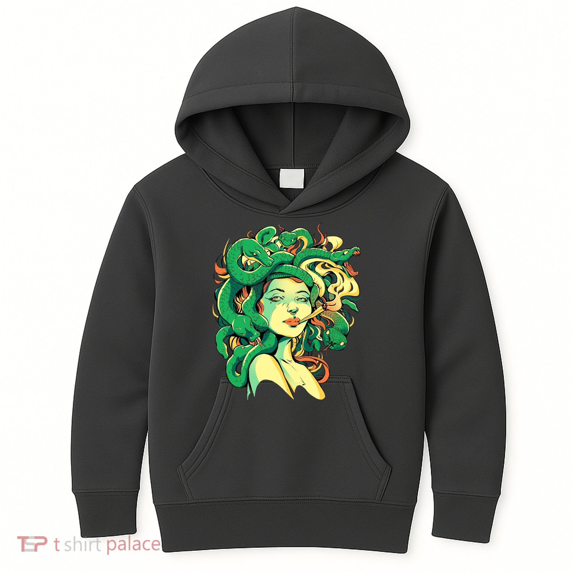 Medusa Marijuana Stoner Kids Hoodie