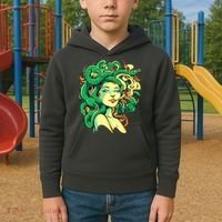 Medusa Marijuana Stoner Kids Hoodie thumb 2