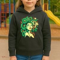 Medusa Marijuana Stoner Kids Hoodie thumb 3