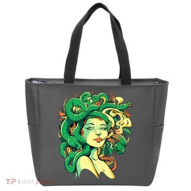 Medusa Marijuana Stoner Tote Bag