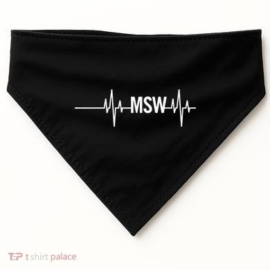 Msw Masters Social Worker Funny Gift Social Work Month Funny Gift USA-Made Doggie Bandana