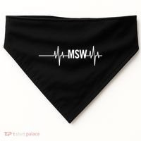 Msw Masters Social Worker Funny Gift Social Work Month Funny Gift USA-Made Doggie Bandana thumb 0