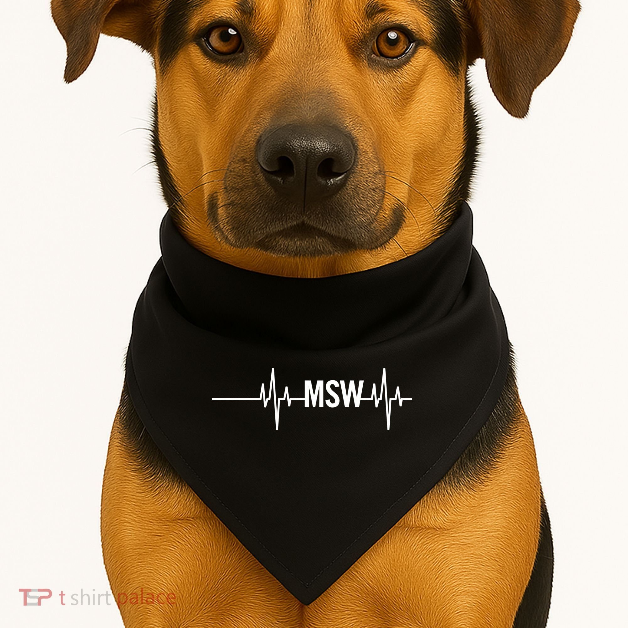 Msw Masters Social Worker Funny Gift Social Work Month Funny Gift USA-Made Doggie Bandana