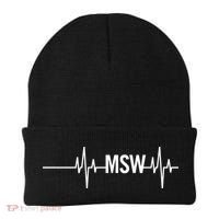 Msw Masters Social Worker Funny Gift Social Work Month Funny Gift Beanie thumb 0