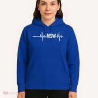 Msw Masters Social Worker Funny Gift Social Work Month Funny Gift Hoodie thumb 5