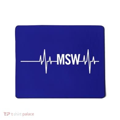 Msw Masters Social Worker Funny Gift Social Work Month Funny Gift Mousepad