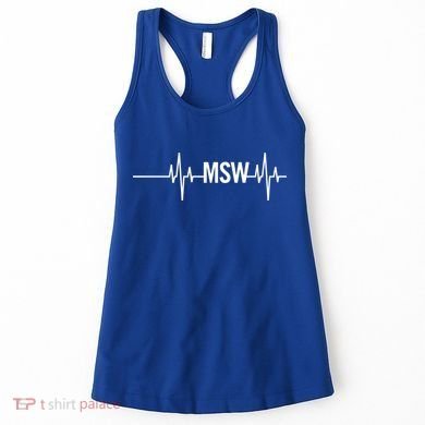 Msw Masters Social Worker Funny Gift Social Work Month Funny Gift Women's Tank Top