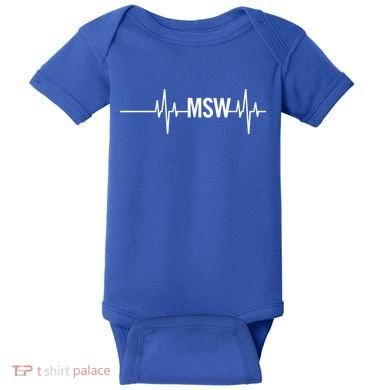 Msw Masters Social Worker Funny Gift Social Work Month Funny Gift Baby Bodysuit
