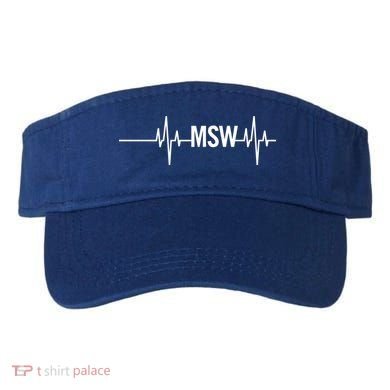 Msw Masters Social Worker Funny Gift Social Work Month Funny Gift Visor